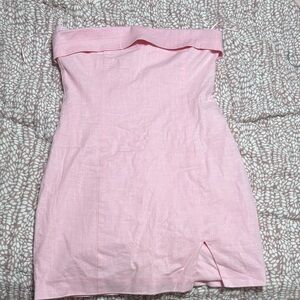 Pink Strapless Dress altrd state